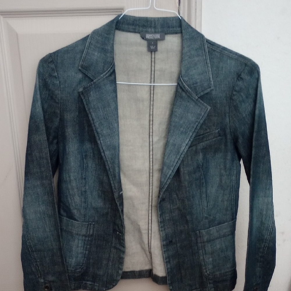 Kenneth Cole Reaction Blue Jean Jacket